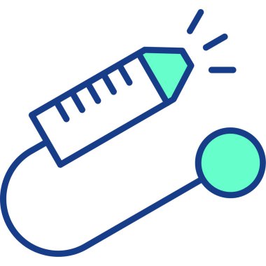 enjeksiyon simgesi, modern vektör çizimi