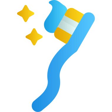 Fırçalı bir yıldızın vektör simgesi tasarımı