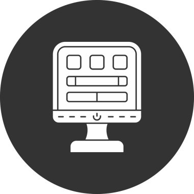 izleyici ikon vektör illüstrasyonu