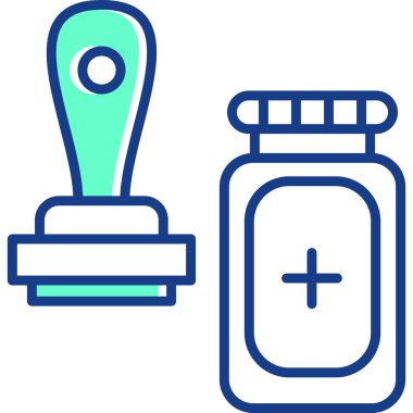 tıp web simgesi basit illüstrasyon