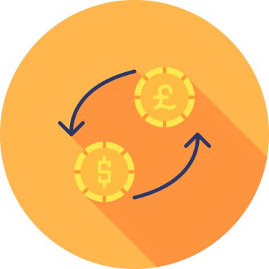 Değiş tokuş Web simgesi basit illüstrasyon