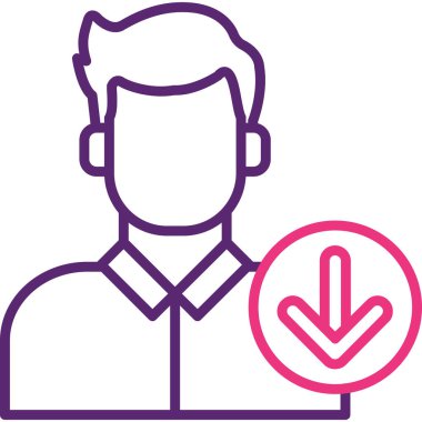 avatar insan kişisi simgesi ana hatlar biçiminde