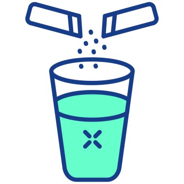 Su damla simgesi, anahat stili