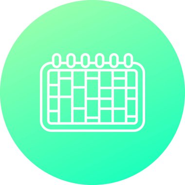 vektör takvimi simgesi, basit vektör illüstrasyonu