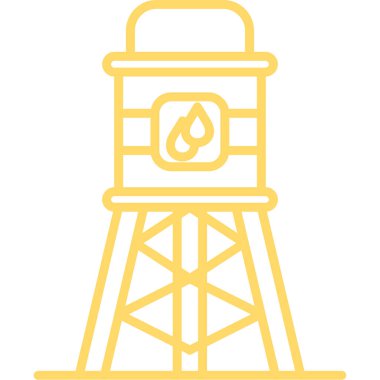 yağ kuyusu renk ikonu vektör illüstrasyonu