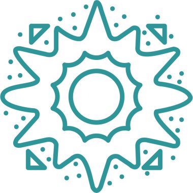 Güneş. Web simgesi basit tasarım