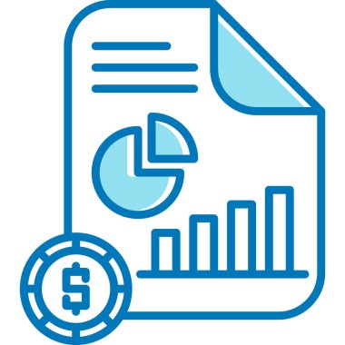 iş ve finans ikonu vektör illüstrasyonu