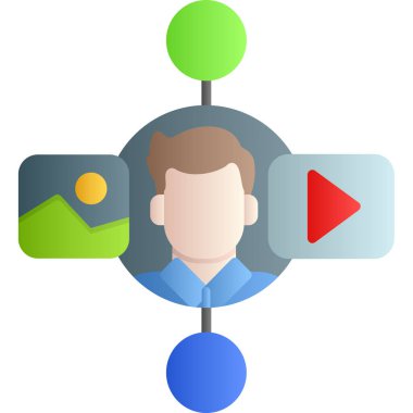 video konferans vektör illüstrasyonu