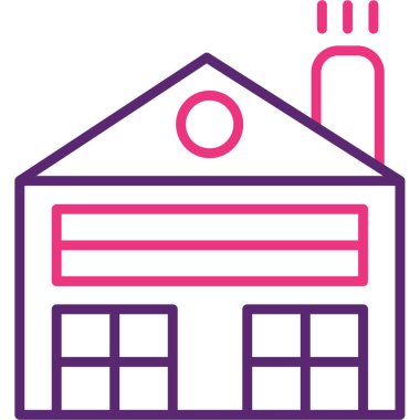 Bir binanın vektör illüstrasyonu