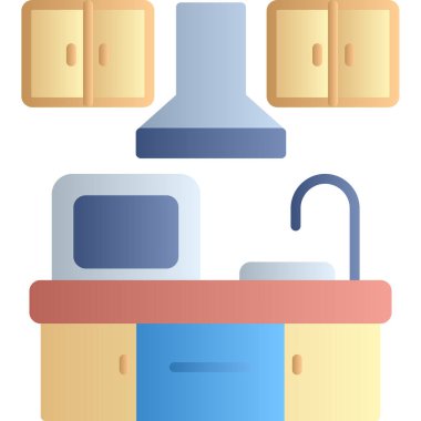 mobilya ikonu vektör illüstrasyonu