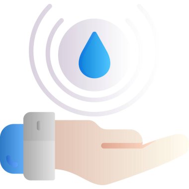 Su damlası ikonu. Beyaz arkaplanda izole edilmiş web tasarımı için Isometric su damlası vektör simgesi