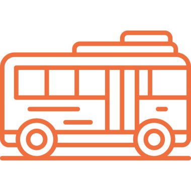 bus simgesi vektör illüstrasyonu