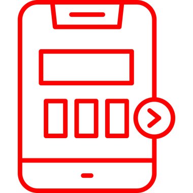 Akıllı telefon. Web simgesi basit tasarım