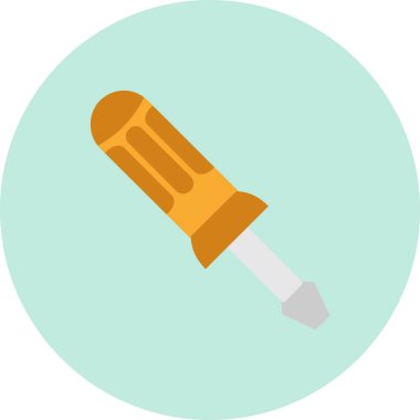 Tornavida. Web simgesi basit illüstrasyon