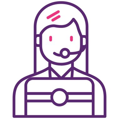 Kulaklıklı kadın avatar