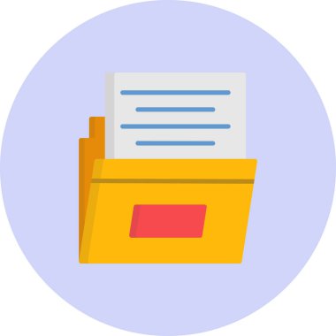 belge dosya simgesi düz biçimli