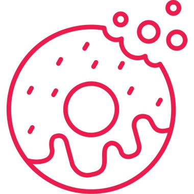 donut. Web simgesi basit tasarım