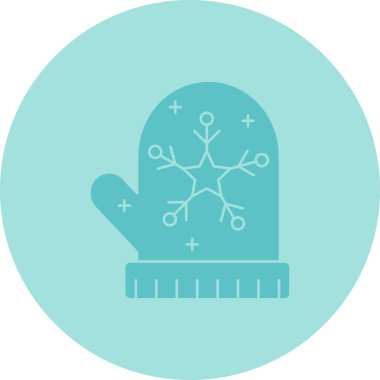 Kar tanesi. Web simgesi basit illüstrasyon