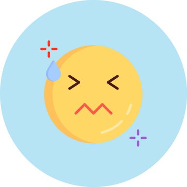 emoji simgesi vektör illüstrasyonu