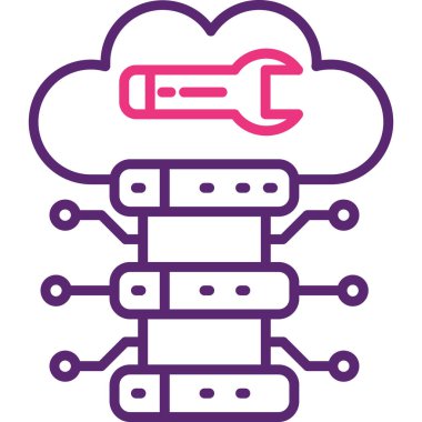 Bulut hesaplama. Web simgesi