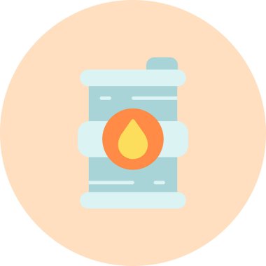 Yangın. Web simgesi basit illüstrasyon