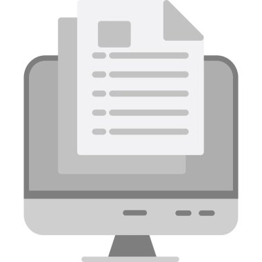 Dosya. Web simgesi basit illüstrasyon