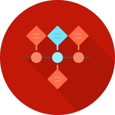 vektör düz iş simgesi