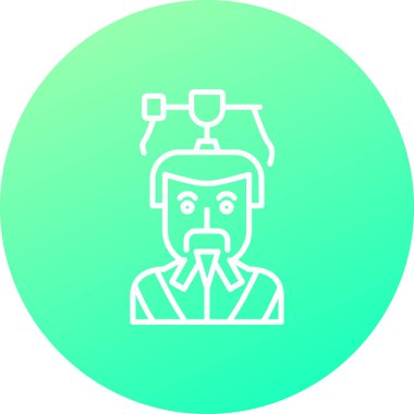 Bir insan simgesinin vektör illüstrasyonu