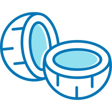 Mavi su simgesinin vektör illüstrasyonu