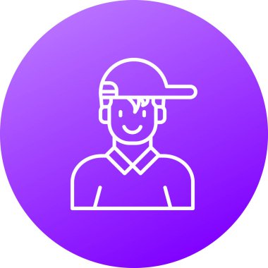 Şapkalı bir adamın vektör çizimi