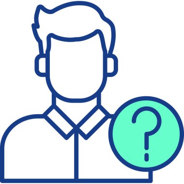 avatar. Web simgesi basit illüstrasyon