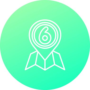 Madalya ikon vektör illüstrasyonu