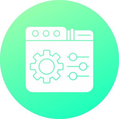 Modern simgenin vektör illüstrasyonu