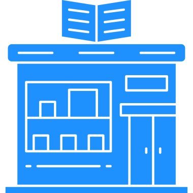 Dükkan. Web simgesi basit illüstrasyon