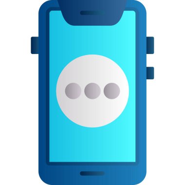 Cep telefonu simgesi, vektör illüstrasyonu