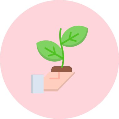 Modern bitki simgesinin vektör illüstrasyonu