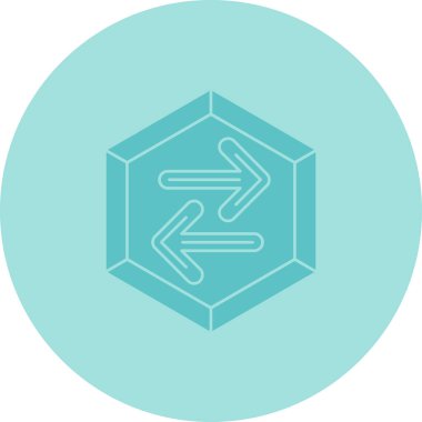 Ok. Web simgesi basit illüstrasyon