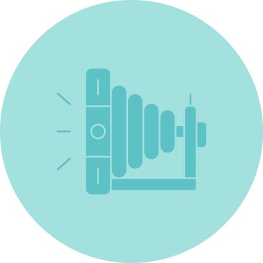 Modern b 'nin vektör illüstrasyonunda müziğin eksik simgesi