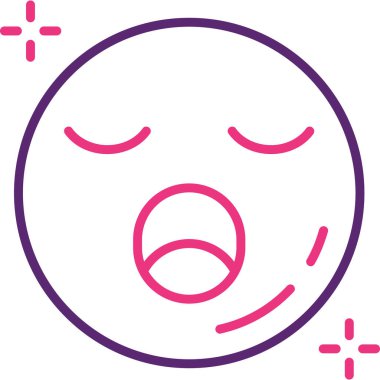 Üzgün bir yüzün vektör çizimi