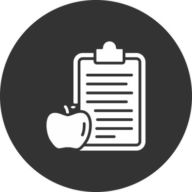 Pano ve belge simgesi, vektör illüstrasyonu