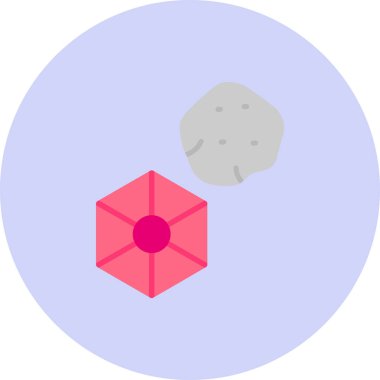 Ay. Web simgesi basit illüstrasyon