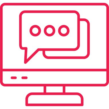 Bilgisayar. Web simgesi basit illüstrasyon