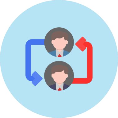 İş ve finans simgesinin vektör illüstrasyonu