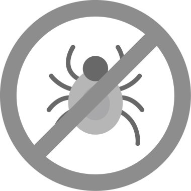 Bir virüs işaretinin vektör çizimi