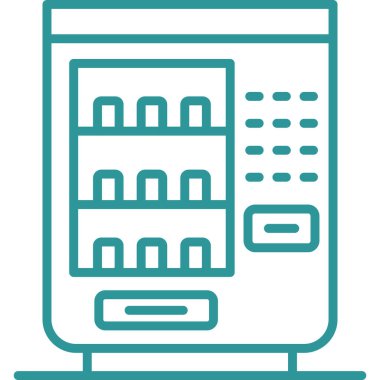 Çevrimiçi Mağaza. Web simgesi basit illüstrasyon