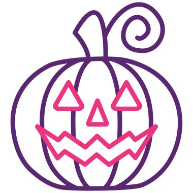 Cadılar Bayramı balkabağı. Web simgesi