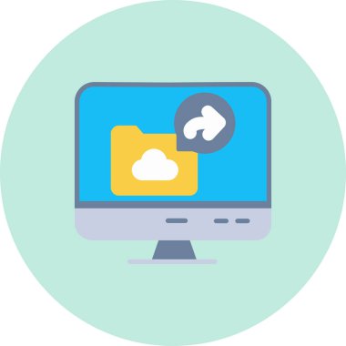 bulut hesaplama vektörü simgesi