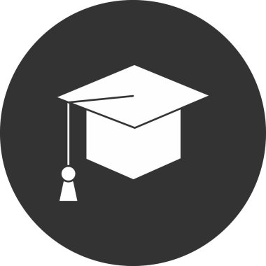 eğitim ve mezuniyet satırı vektörü simgesi.