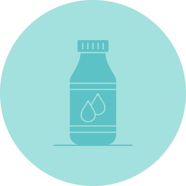 Bir şişe suyun vektör çizimi