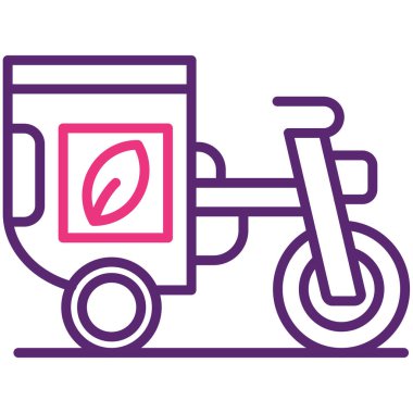 Bisiklet. Web simgesi basit illüstrasyon